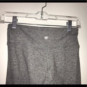 Lululemon Wunder Unders In Heathered Gray Leggings